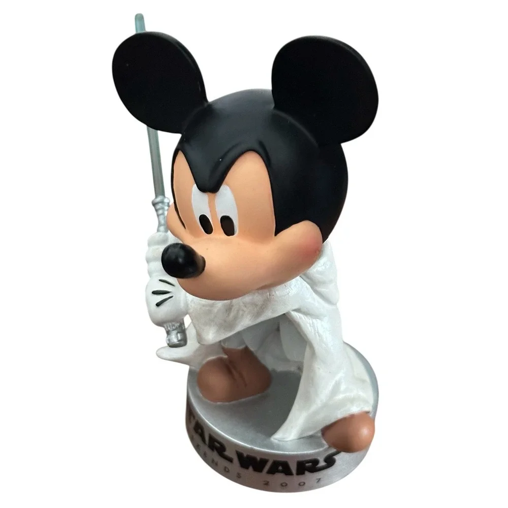 Disney Parks Star Wars Weekends 2007 Jedi Mickey Bobble Head‎ Figure
